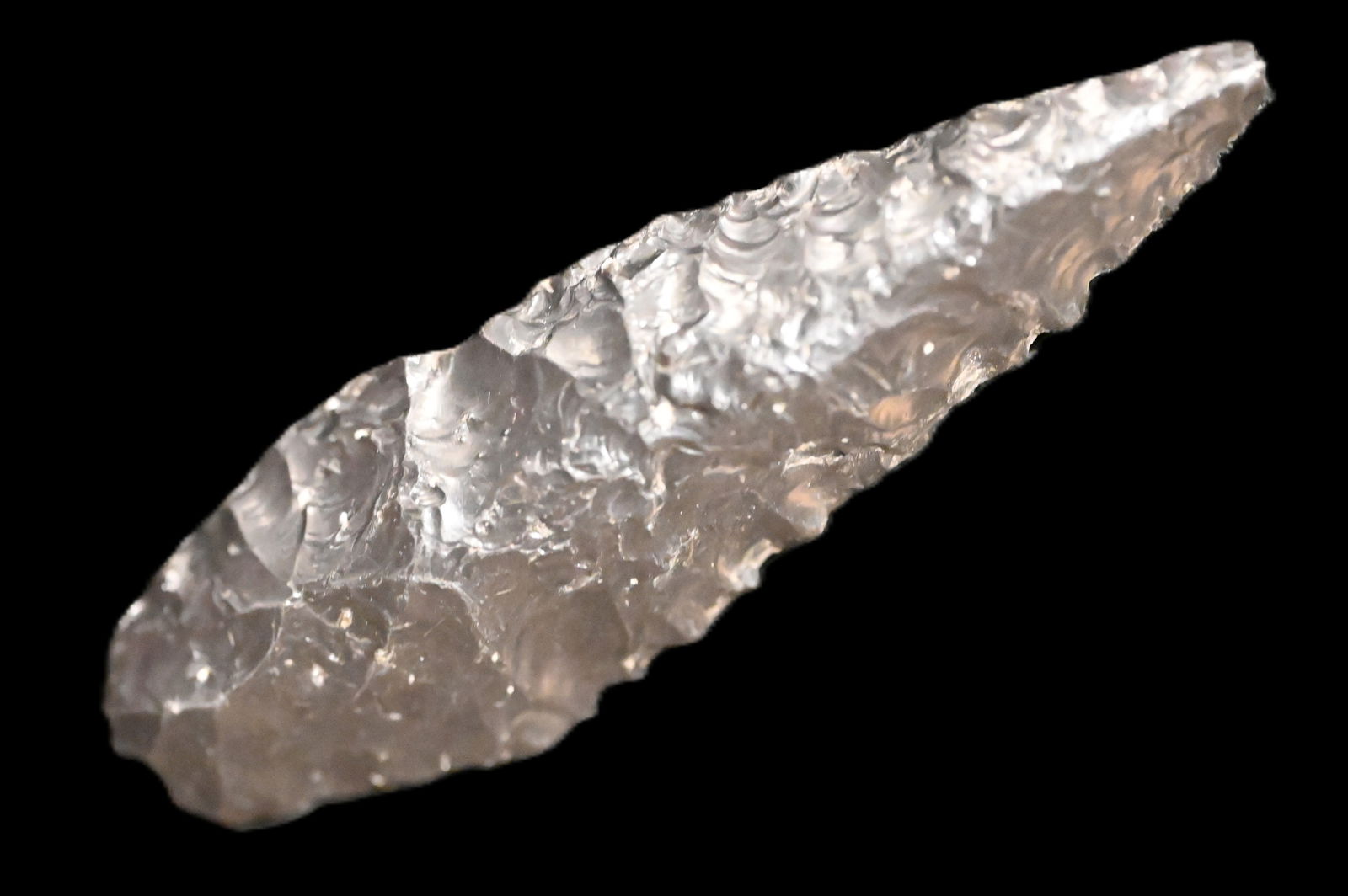 2 5/16" Cascade Obsidian Arrowhead Fine Flaking Found in Oregon. (1 of 5)