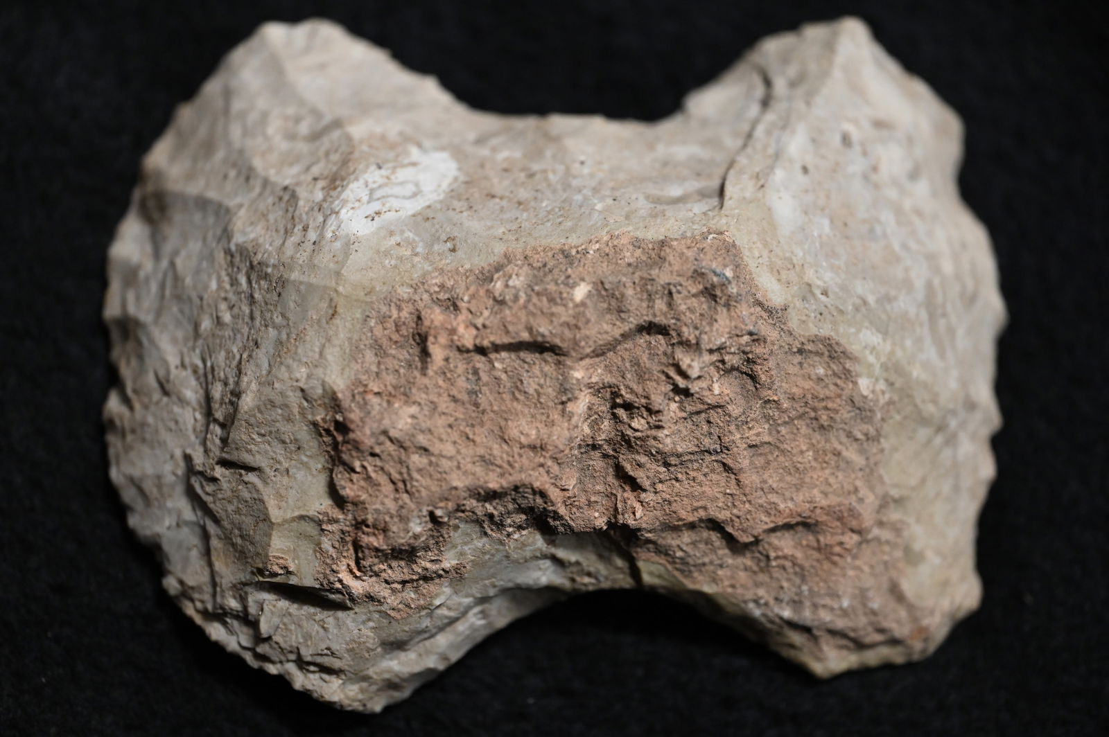 4 3/4" Double Bitted Flint Axe Found in Saline Co. Missouri Ex: George Wolf Collection. (1 of 5)