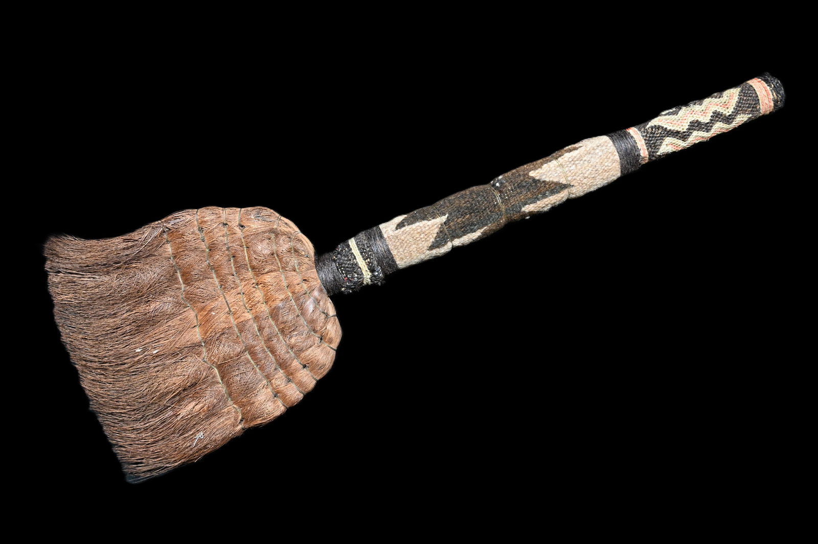 Navajo Horse Hair Broom Woven Handle horse hair brush in great condition. (1 of 8)