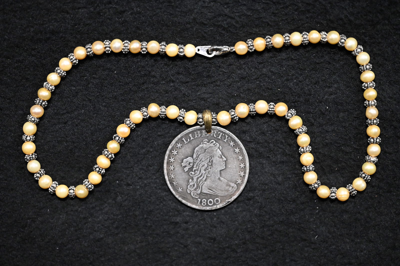 1800 Drape Bust Coin Necklace "Restrike".: 1800 Drape Bust Coin Necklace "Restrike".