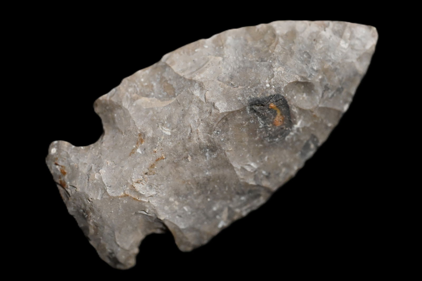 2 3/16" Warrick Arrowhead Found in Fulton Co. Illinois Ex: Dean Downing Collection. (1 of 5)