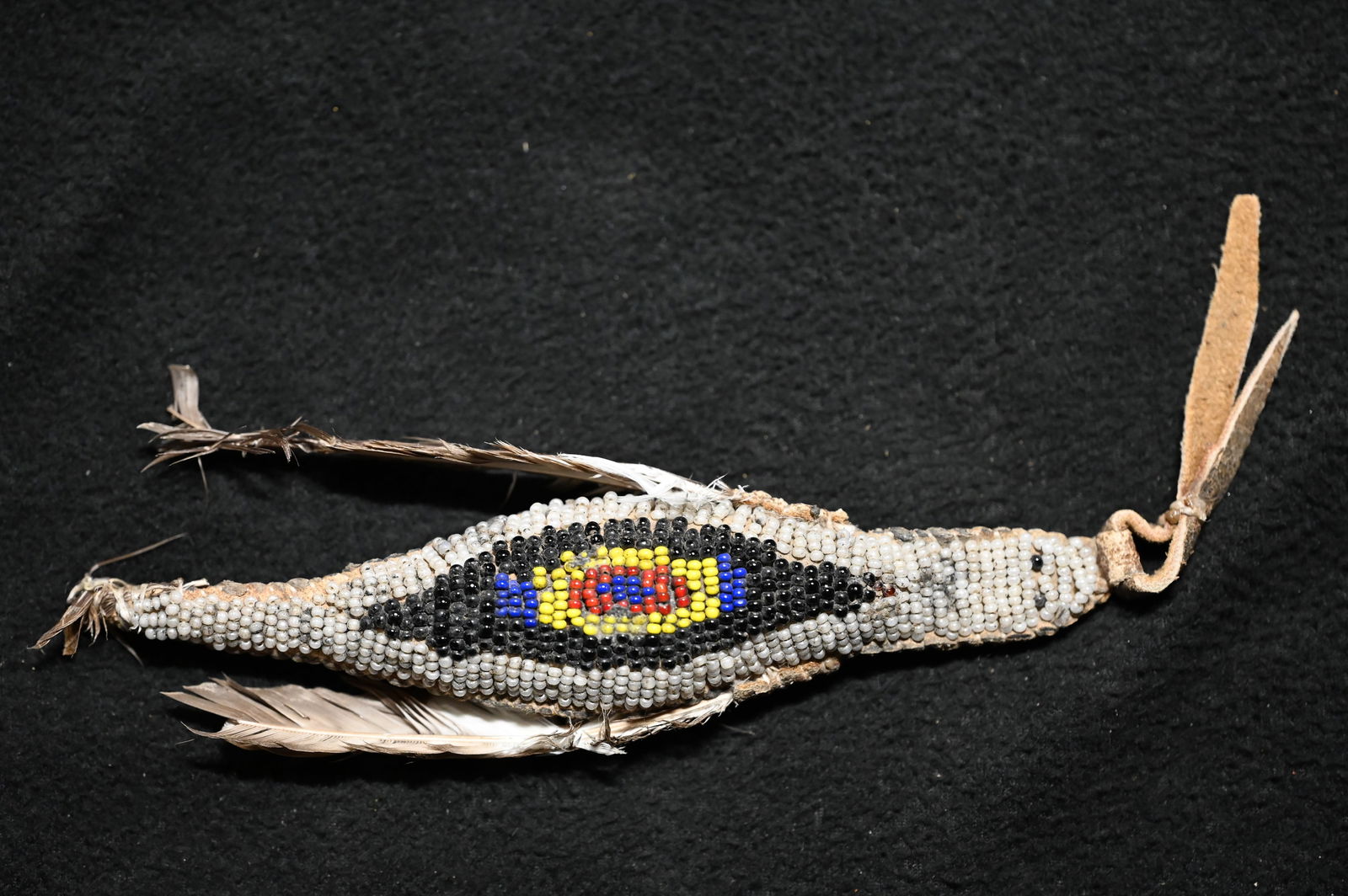 6 1/2" Beaded Bird Fetish: 6 1/2" Beaded Bird Fetish