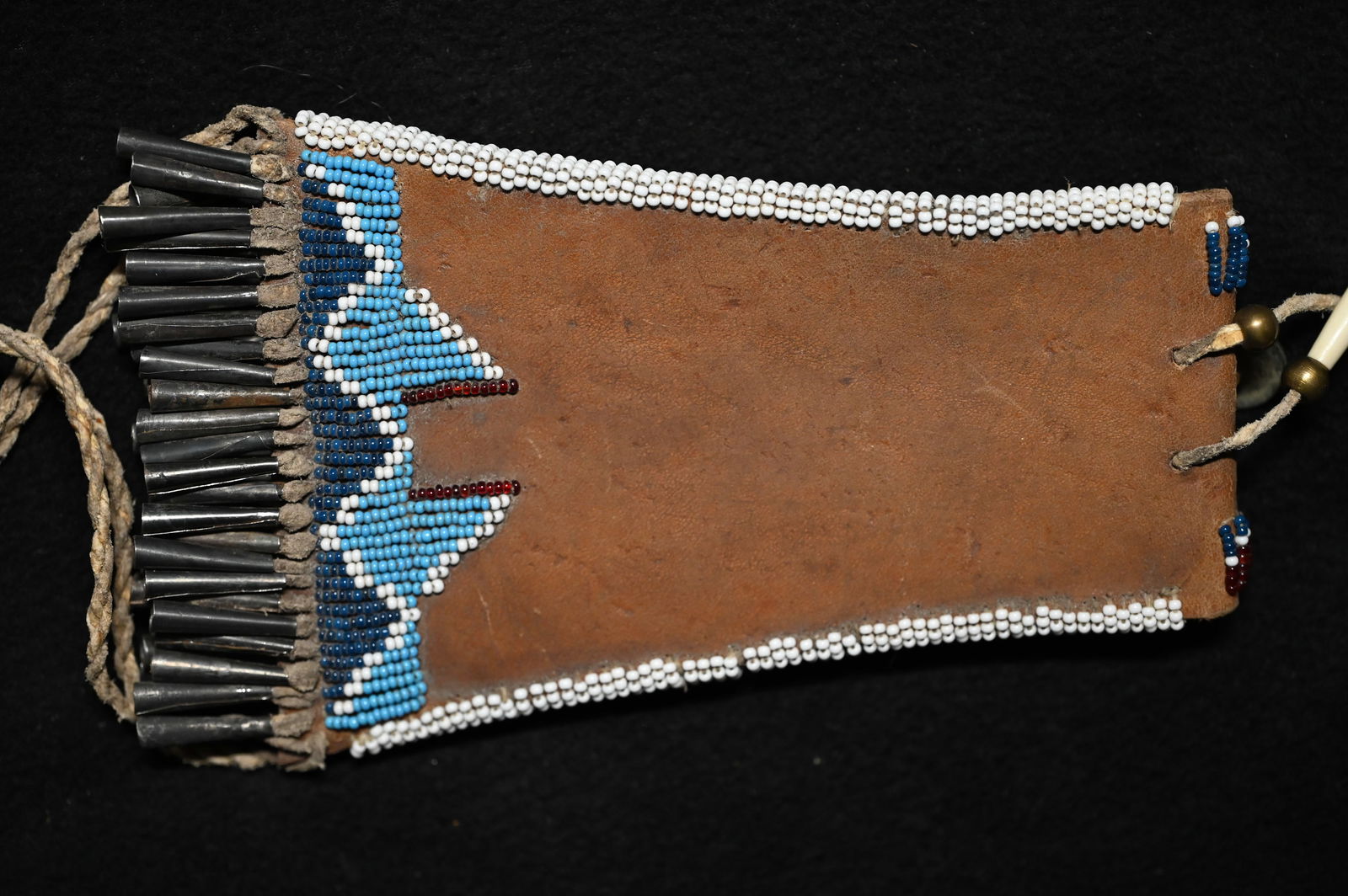 7" Beaded Strike-a-lite Bag. - 6