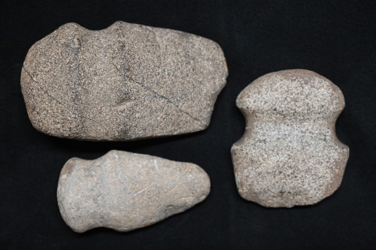 3 Granite Axes Found in Illinois 7" Longest. (1 of 4)