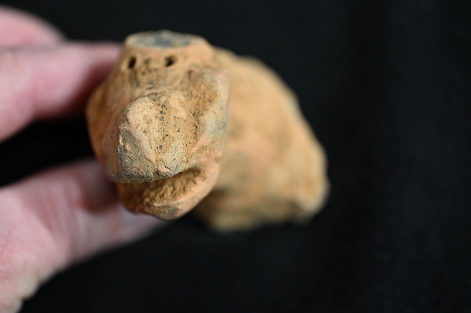 Ancient African Bura Sikka 5 1/2" Clay Grave Marker (1 of 6)