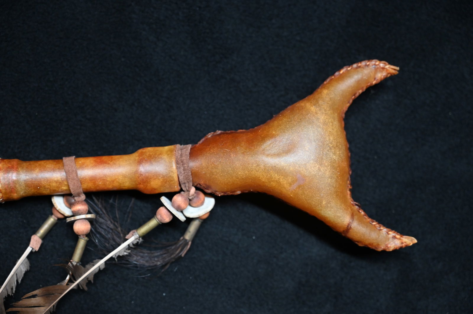 17" Buffalo Dance Rattle. - 2