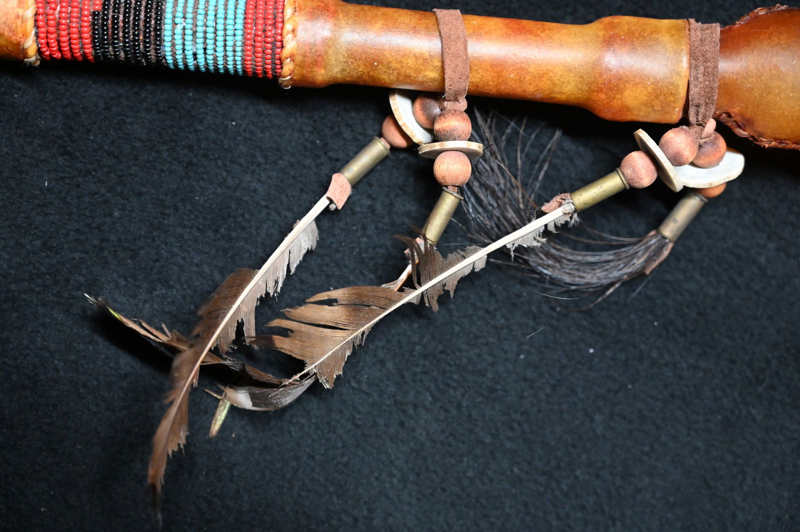 17" Buffalo Dance Rattle. - 3