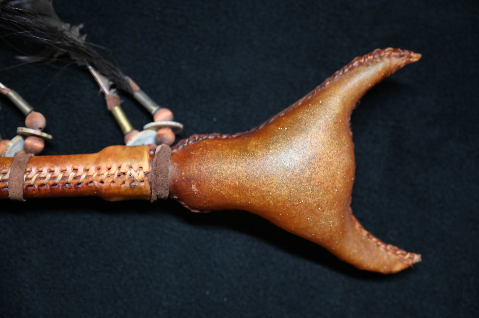 17" Buffalo Dance Rattle. - 6