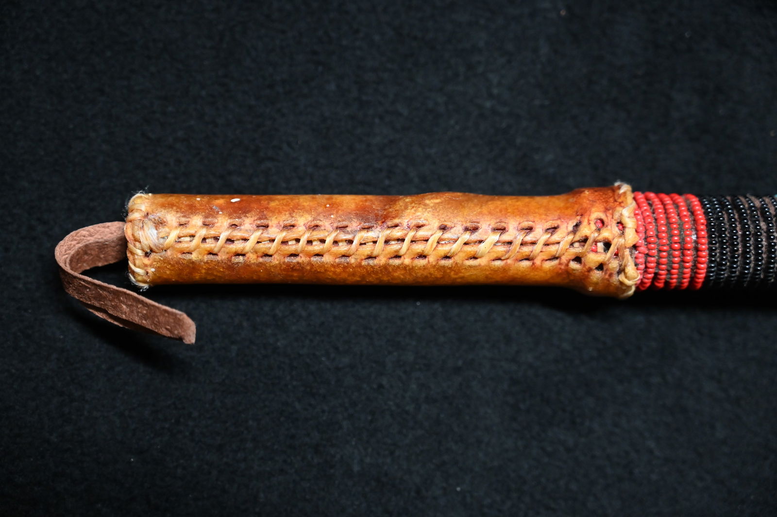 17" Buffalo Dance Rattle. - 8