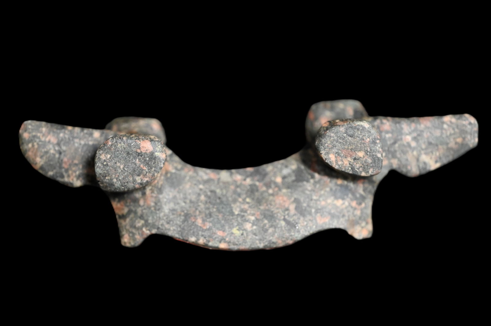 7 1/4" Double Headed Bird Stone Modern Made. Has Knoblock and Payne Stickers on the bottom.: 7 1/4" Double Headed Bird Stone Modern Made. Has Knoblock and Payne Stickers on the bottom.