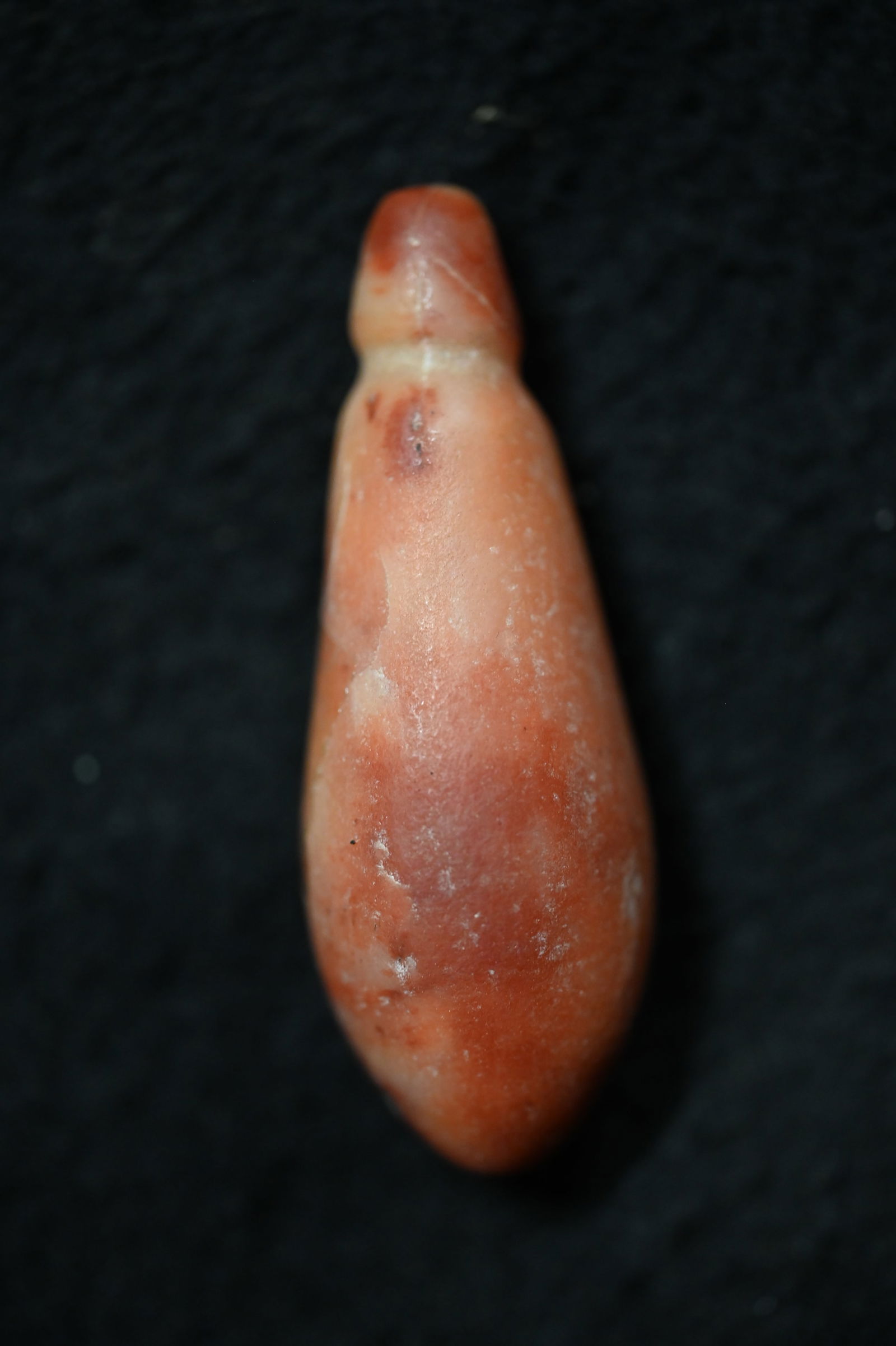 2 3/4" Red Quartz Plummet Modern Made.: 2 3/4" Red Quartz Plummet Modern Made.