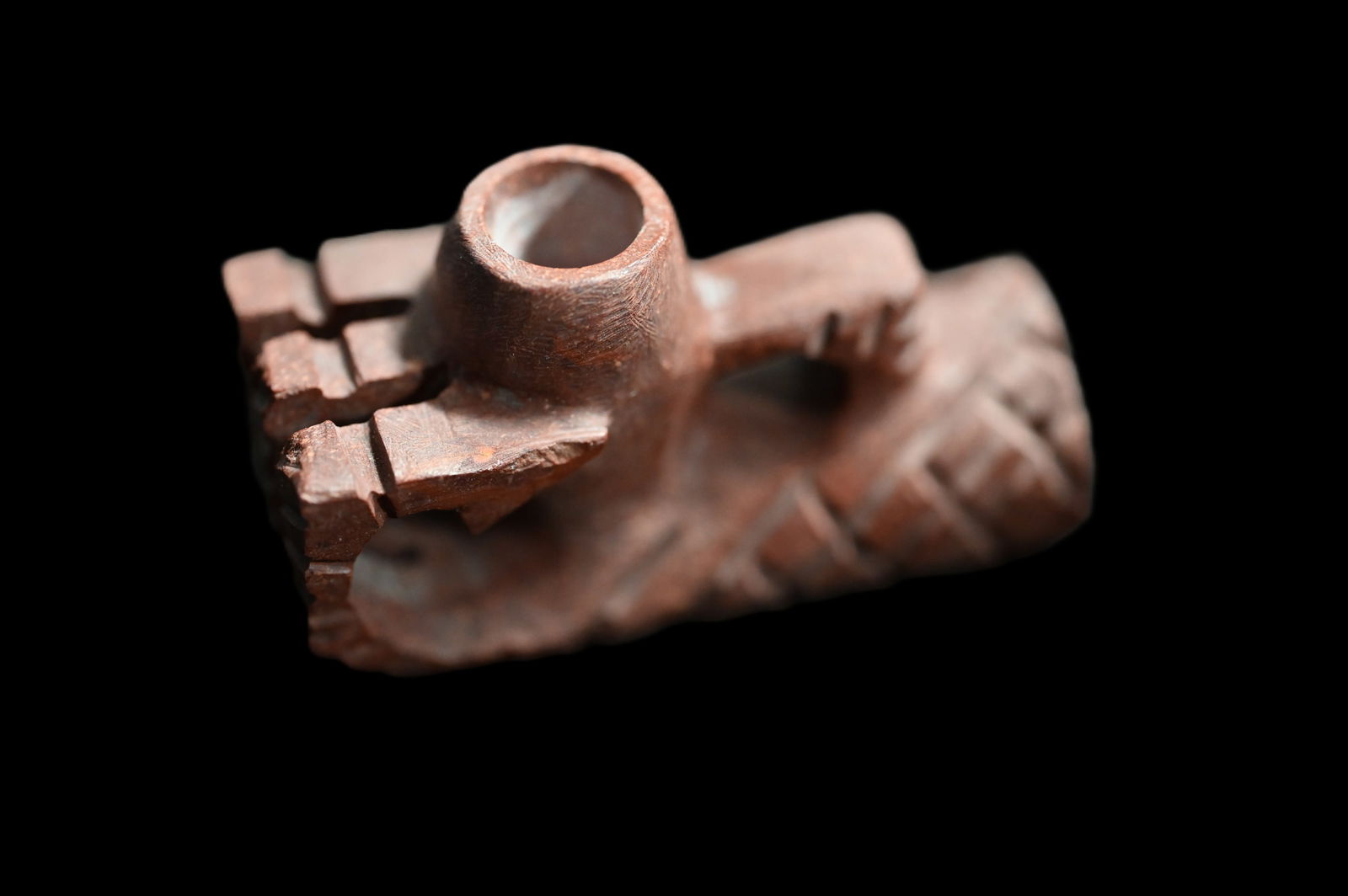 2 1/2" Catlinite Claw Pipe Modern Made. (1 of 6)