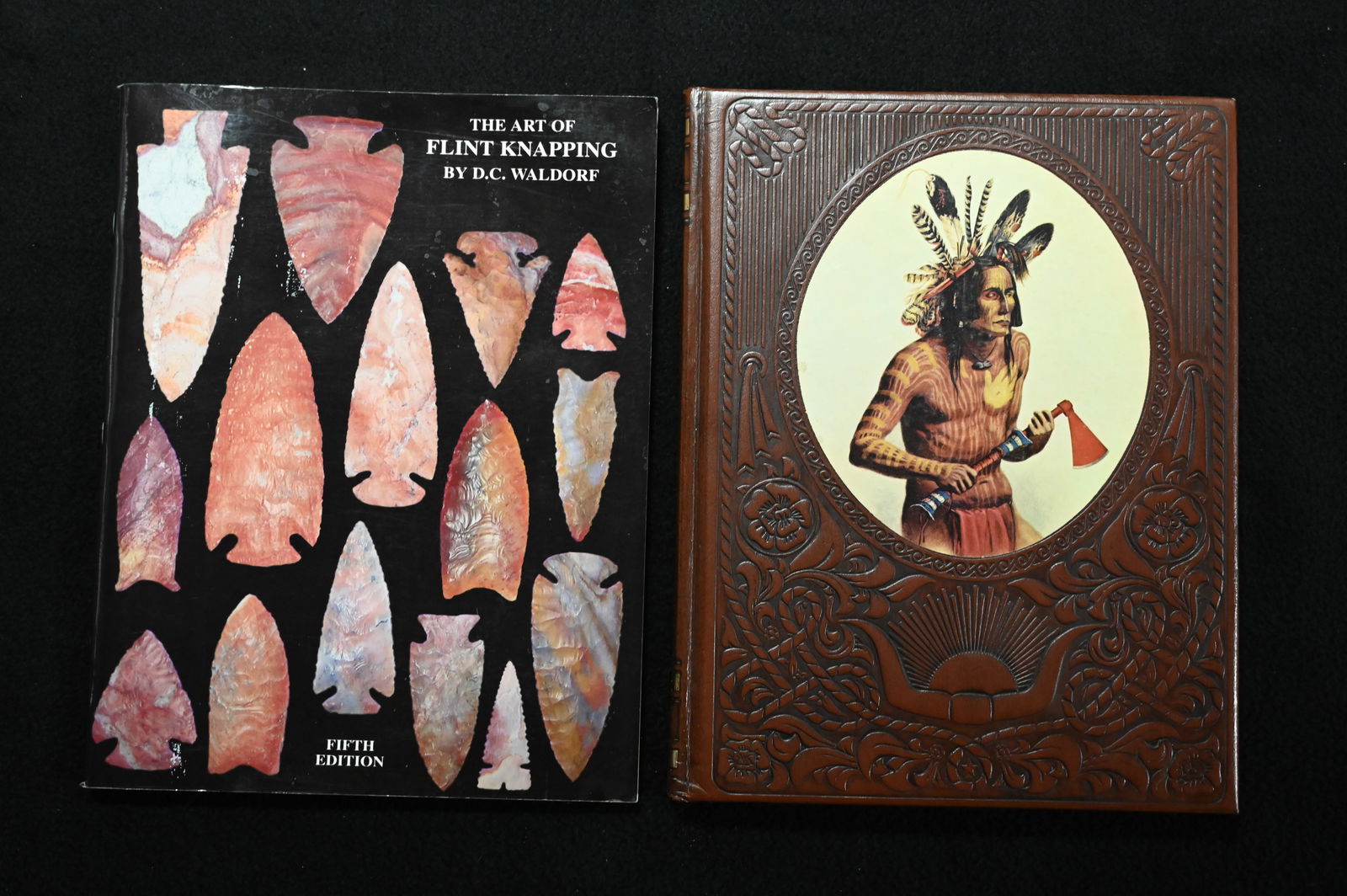 The Art of Flint Knapping by D.C. Waldorf 5th Edition and The Indians Time Life The Old West: The Art of Flint Knapping by D.C. Waldorf 5th Edition and The Indians Time Life The Old West Collection.