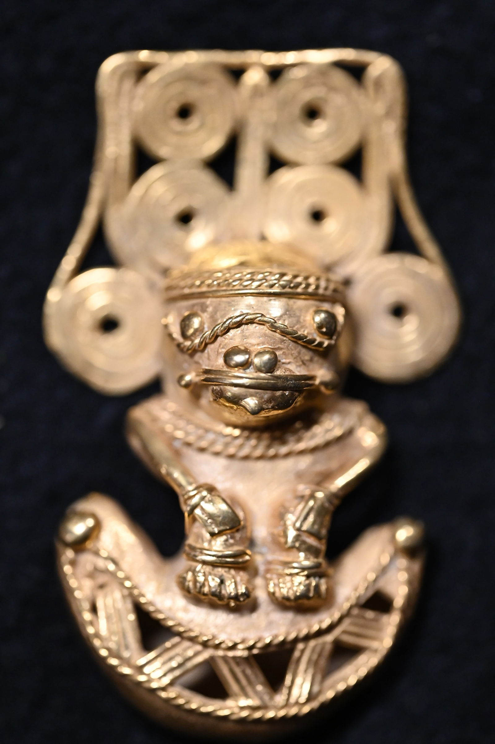 Tairona Tumbaga Pendant Figure. (1 of 5)