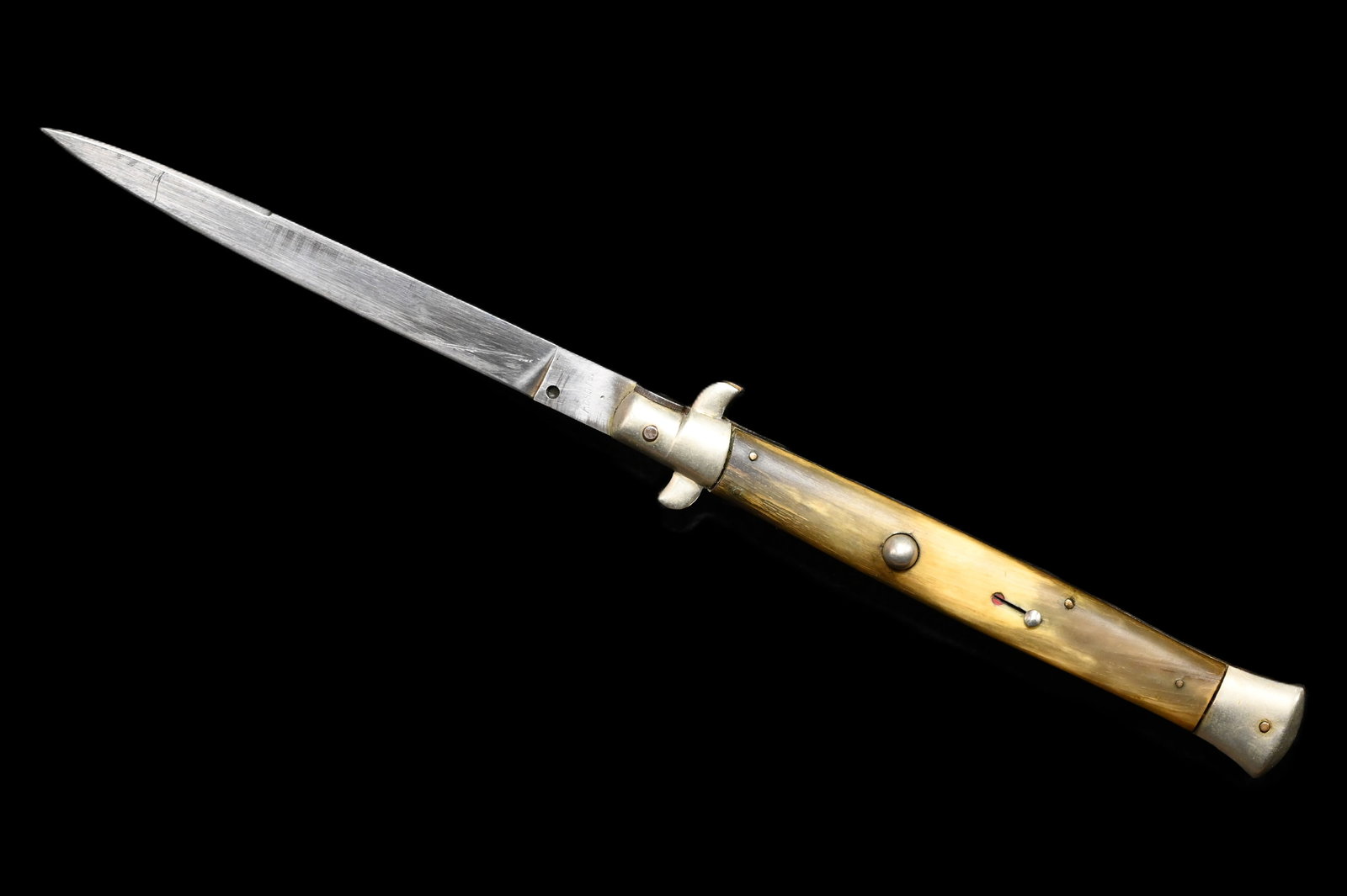 Large Rostirei Switchblade Knife 6 1/8" blade 13 1/4" total. (1 of 9)