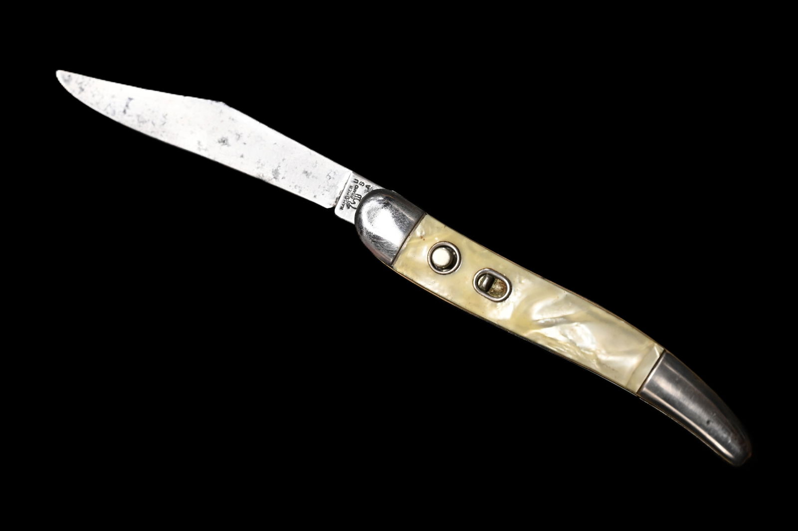 Hammer Brand Cracked Ice Switchblade Pocket Knife 3 1/8" blade. (1 of 8)
