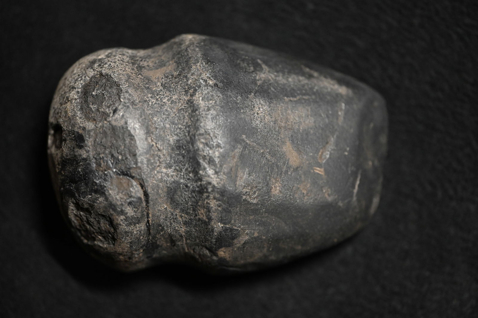 4 3/4" Black Hardstone Full Groove Axe Found in Logan County Illinois Ex: Dean Downing Collection. (1 of 9)