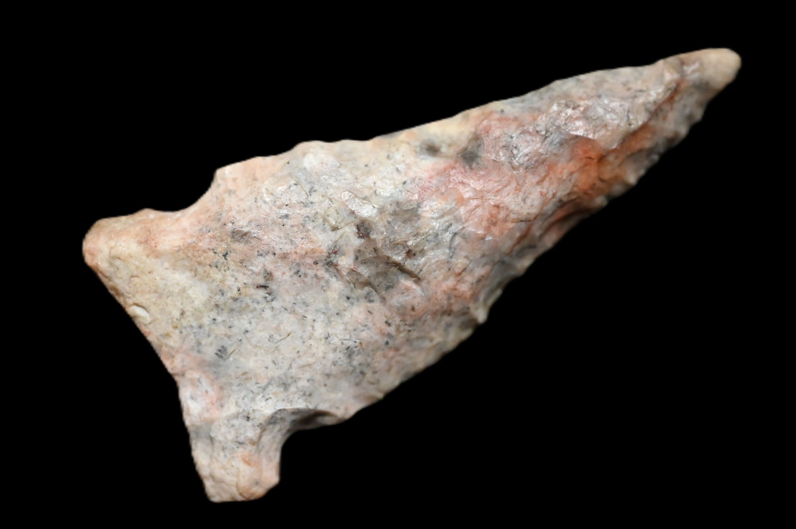 2 5/8" Osceola Arrowhead Found in Fulton Co. Illinois Ex: Dean Downing Collection.: 2 5/8" Osceola Arrowhead Found in Fulton Co. Illinois Ex: Dean Downing Collection.