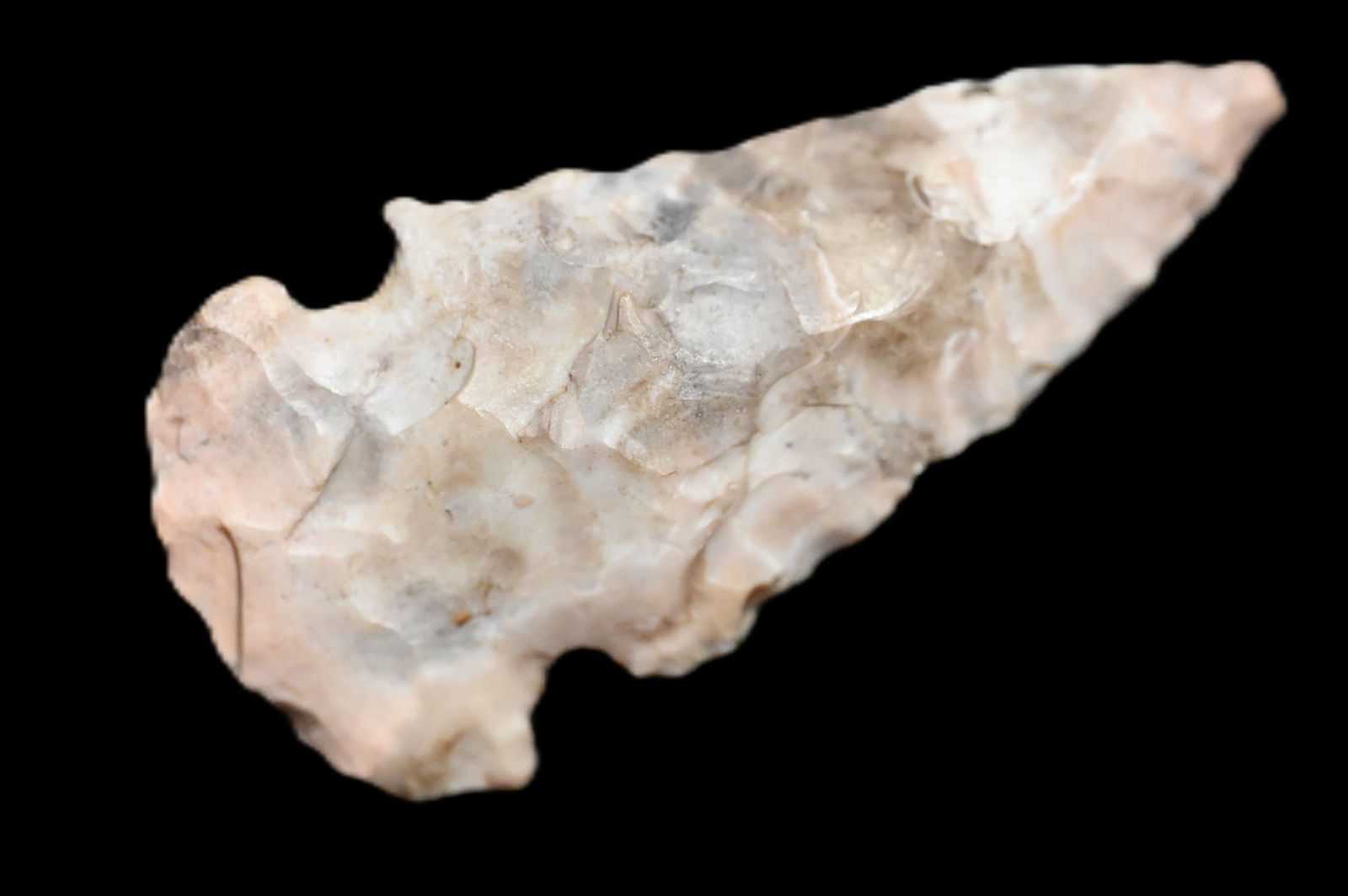 1 15/16" Gibson Arrowhead Found in Logan Co. Illinois Ex: Dean Downing Collection. (1 of 5)