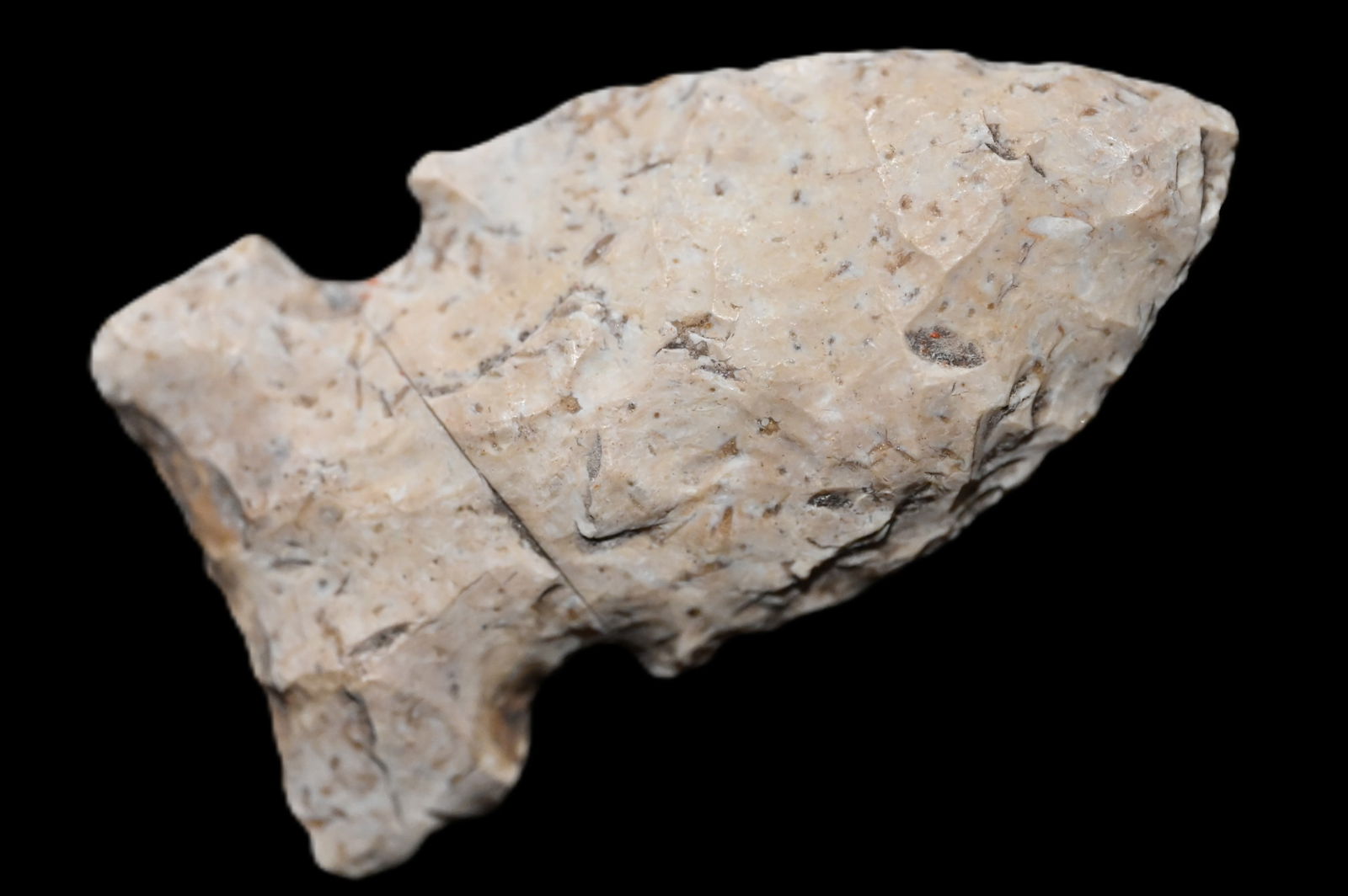 2 1/16" Graham Cave Arrowhead Found in Fulton Co. Illinois Ex: Dean Downing Collection. (1 of 5)