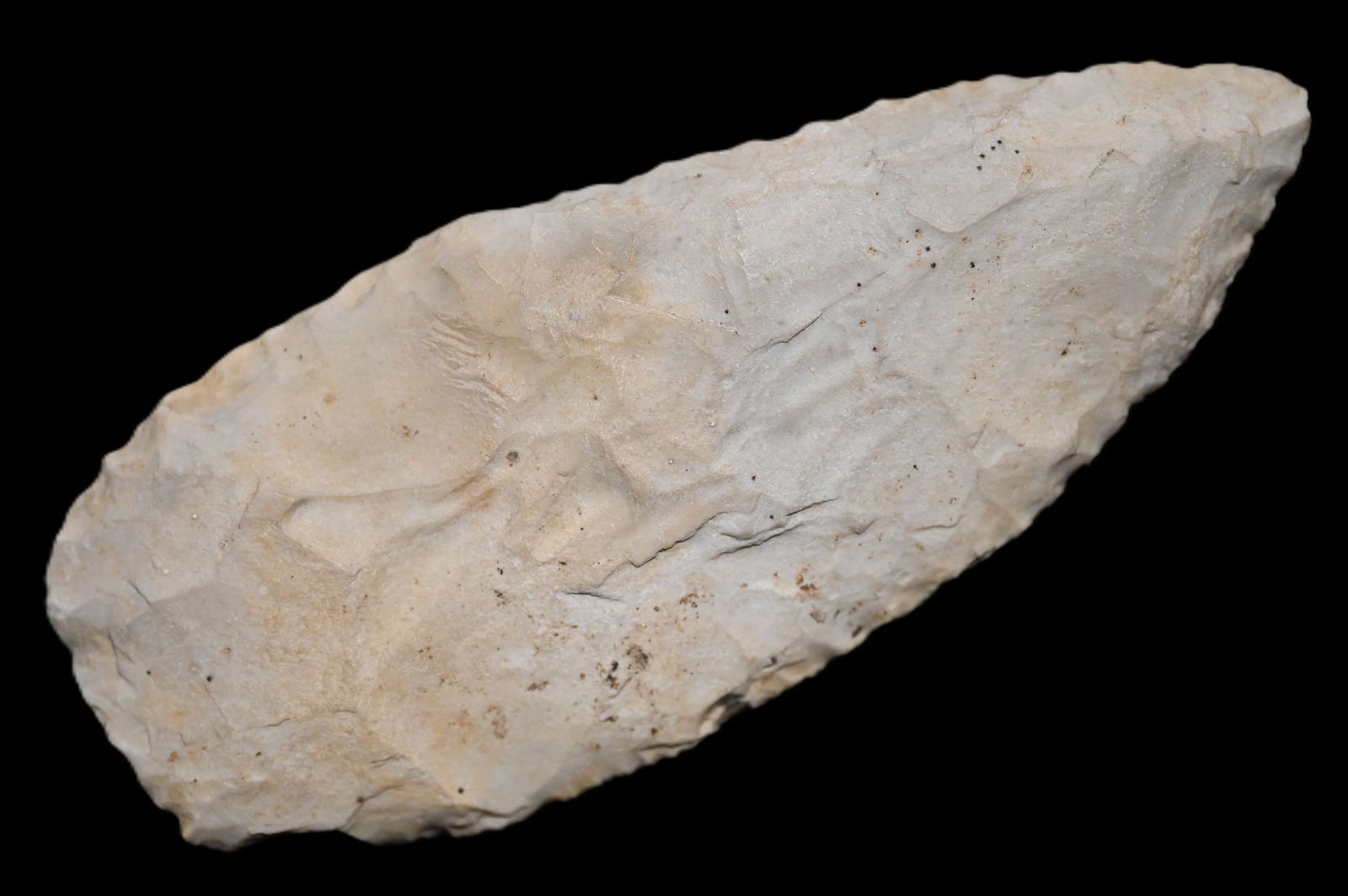 4 1/2" Stanfield Arrowhead Found in Fulton Co. Illinois Ex: Dean Downing Collection.: 4 1/2" Stanfield Arrowhead Found in Fulton Co. Illinois Ex: Dean Downing Collection.