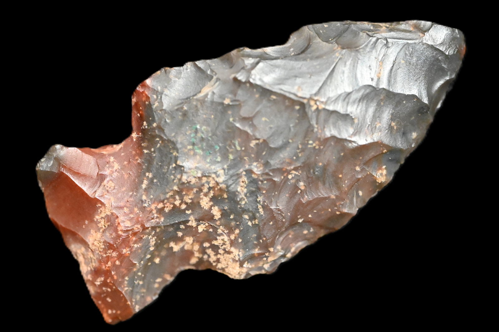 1 7/8" Steuben Arrowhead Found in Logan Co. Illinois Ex: Dean Downing Collection. (1 of 5)