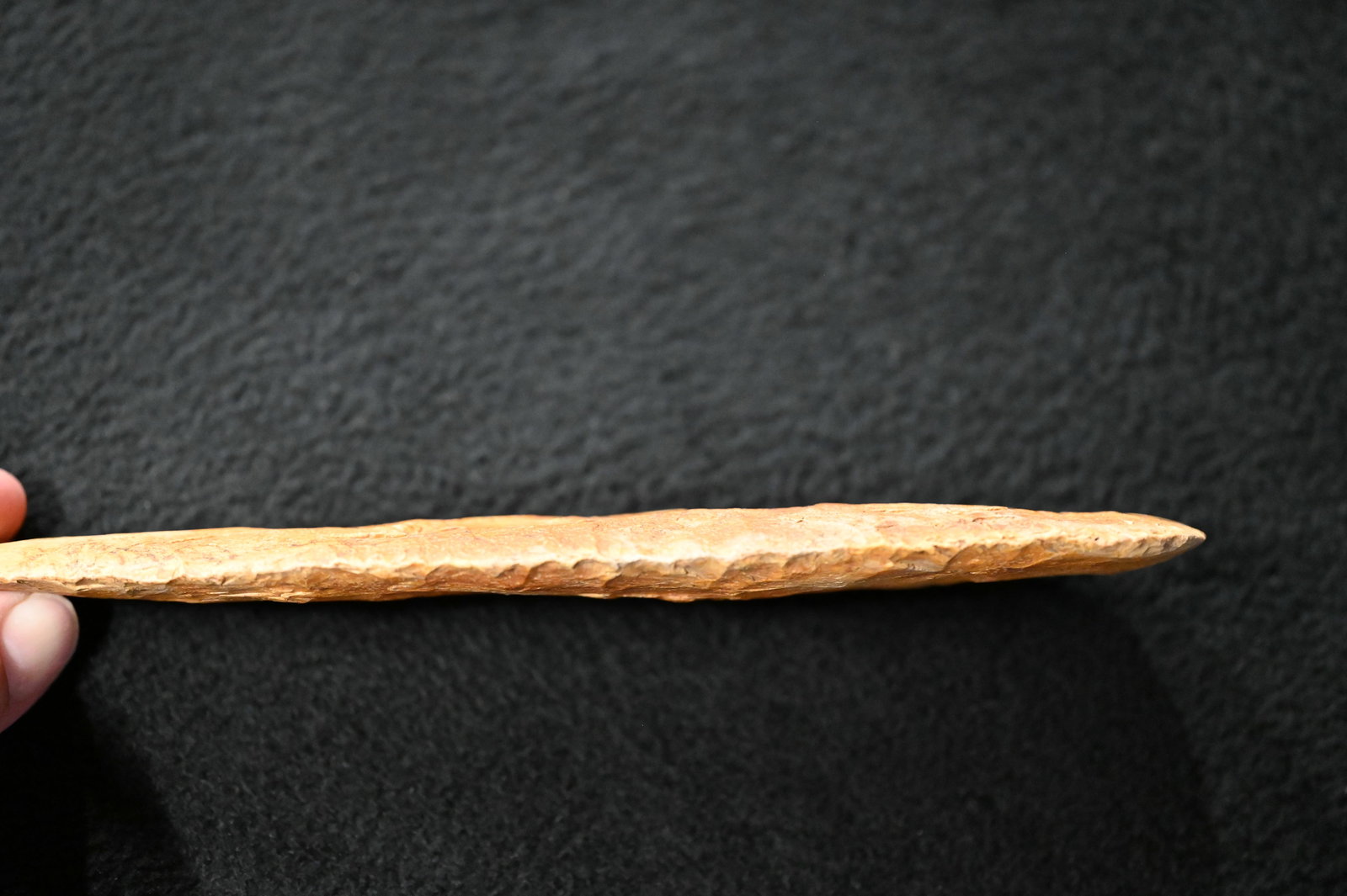 8 5/8" Creek Stained Sedalia Digger Found in Saline Co. Missouri Ex: George Wolf Collection. - 3