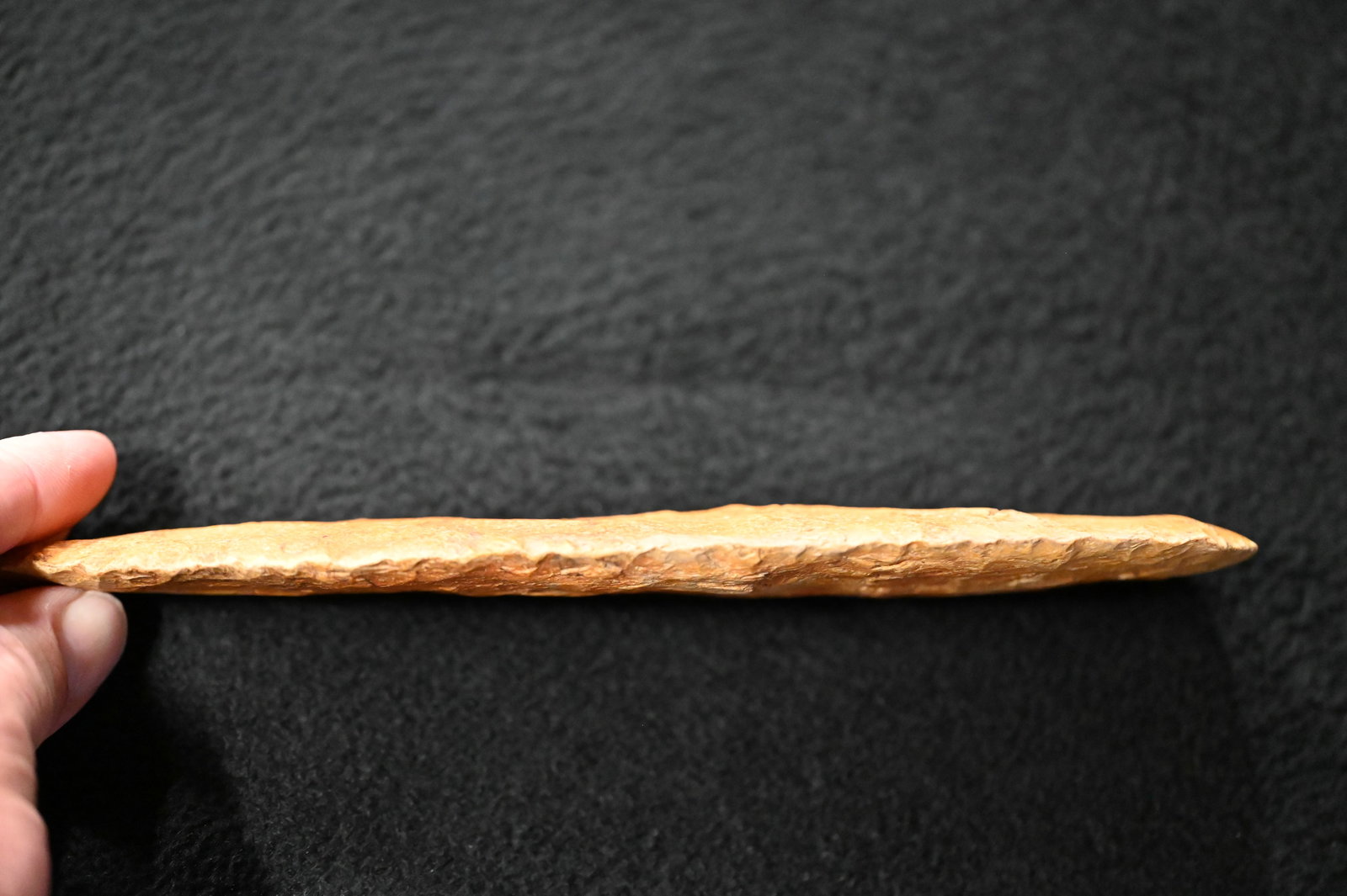 8 5/8" Creek Stained Sedalia Digger Found in Saline Co. Missouri Ex: George Wolf Collection. - 4