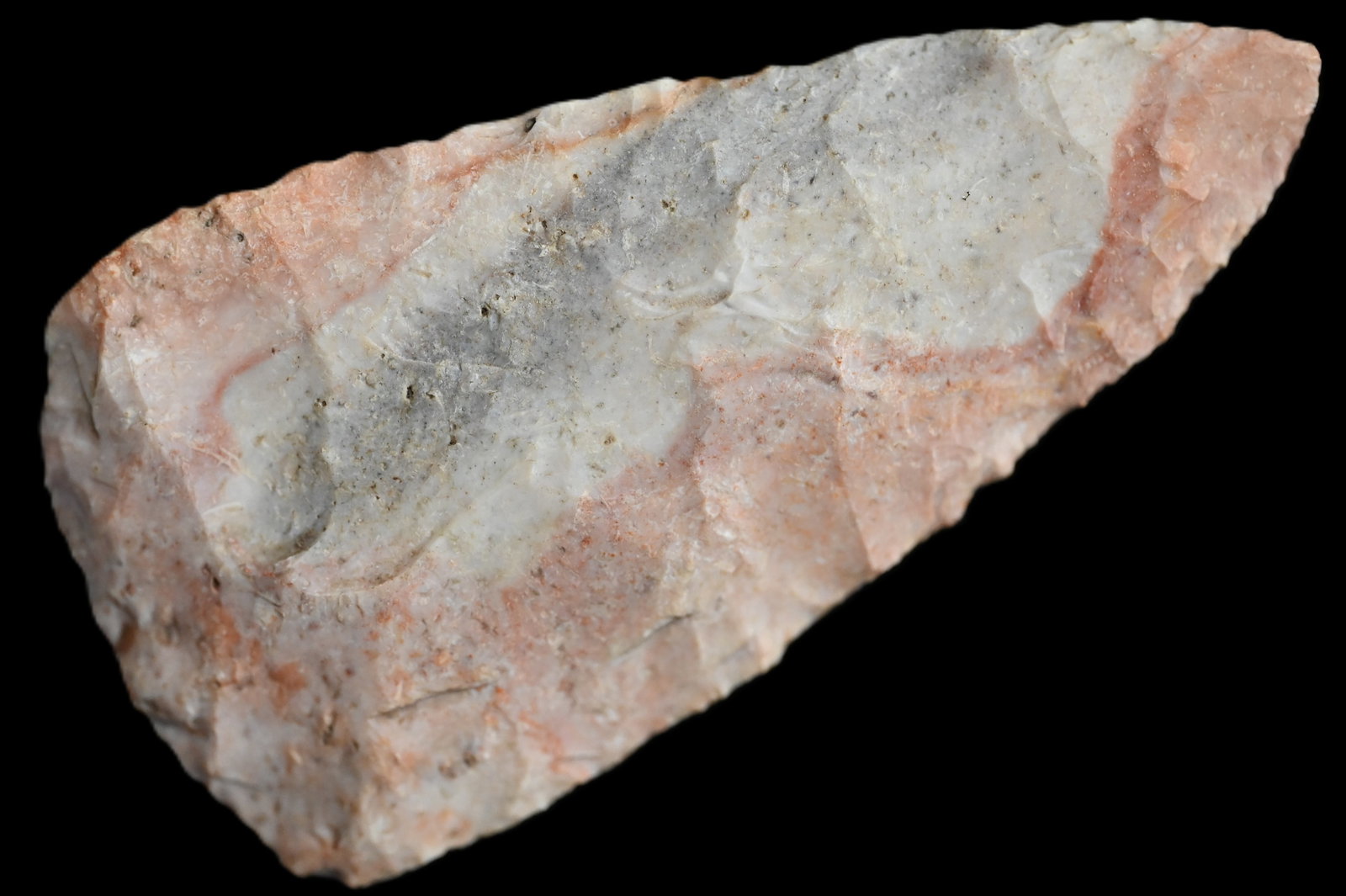 Colorful 3 1/8" Adena Blade w/ COA Found in Pettis Co. Missouri Ex: Dave Davidson, George Wolf (1 of 6)