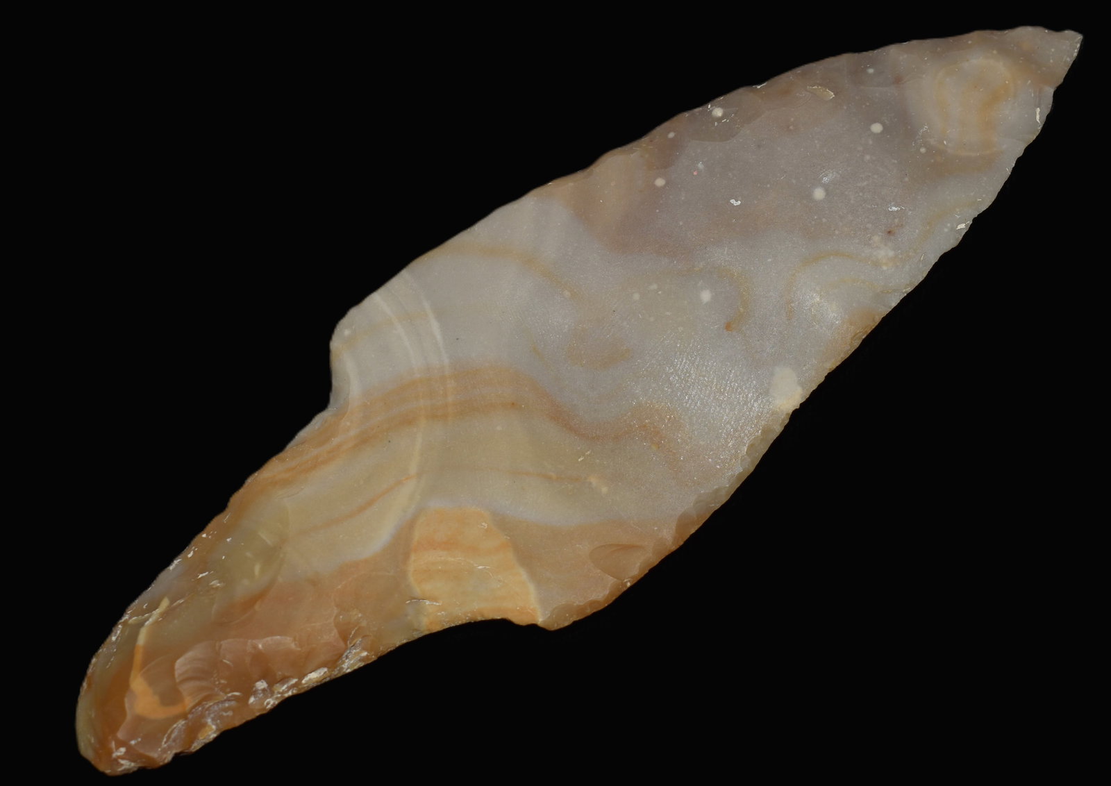 5 7/8" Pre-Columbian Chalcedony Unifacial Ceremonial Blade, 500 BCE–1200 CE (1 of 7)