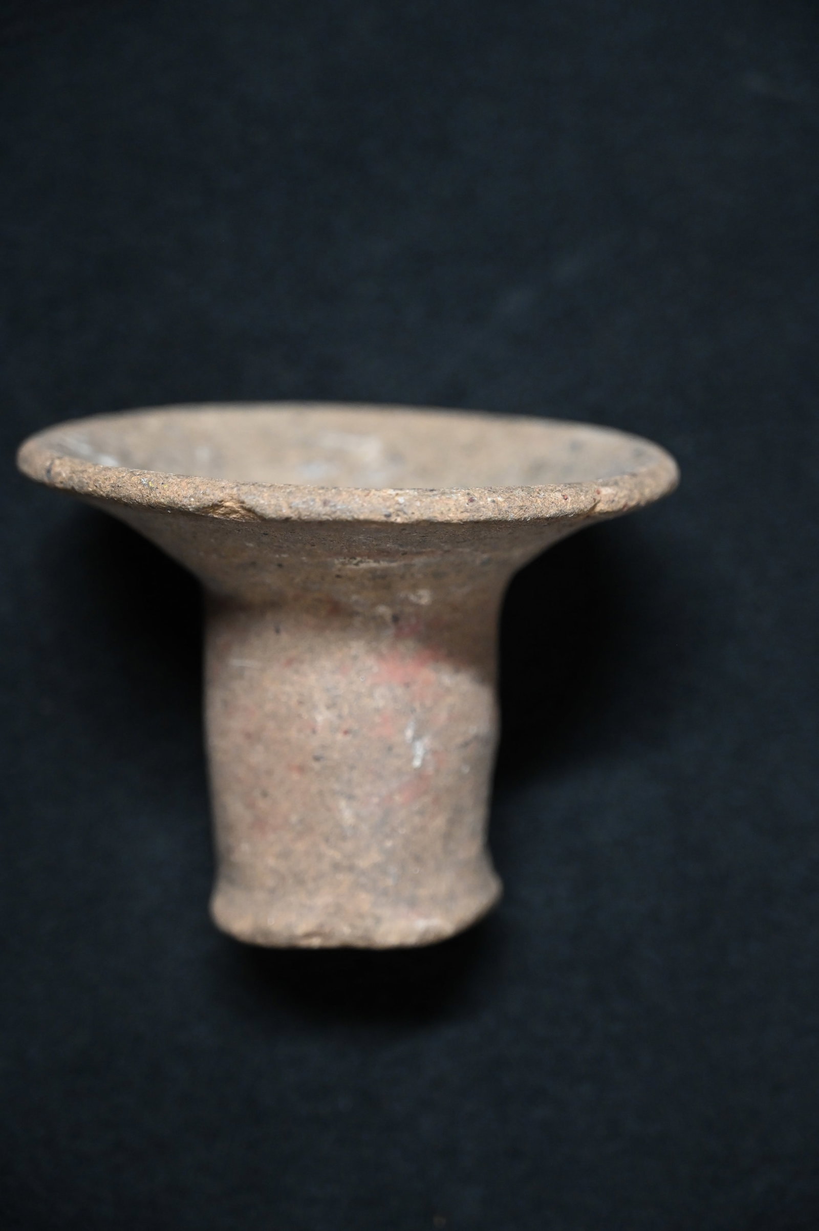 Ancient Terracotta Funerary Pedestal Bowl. (1 of 7)