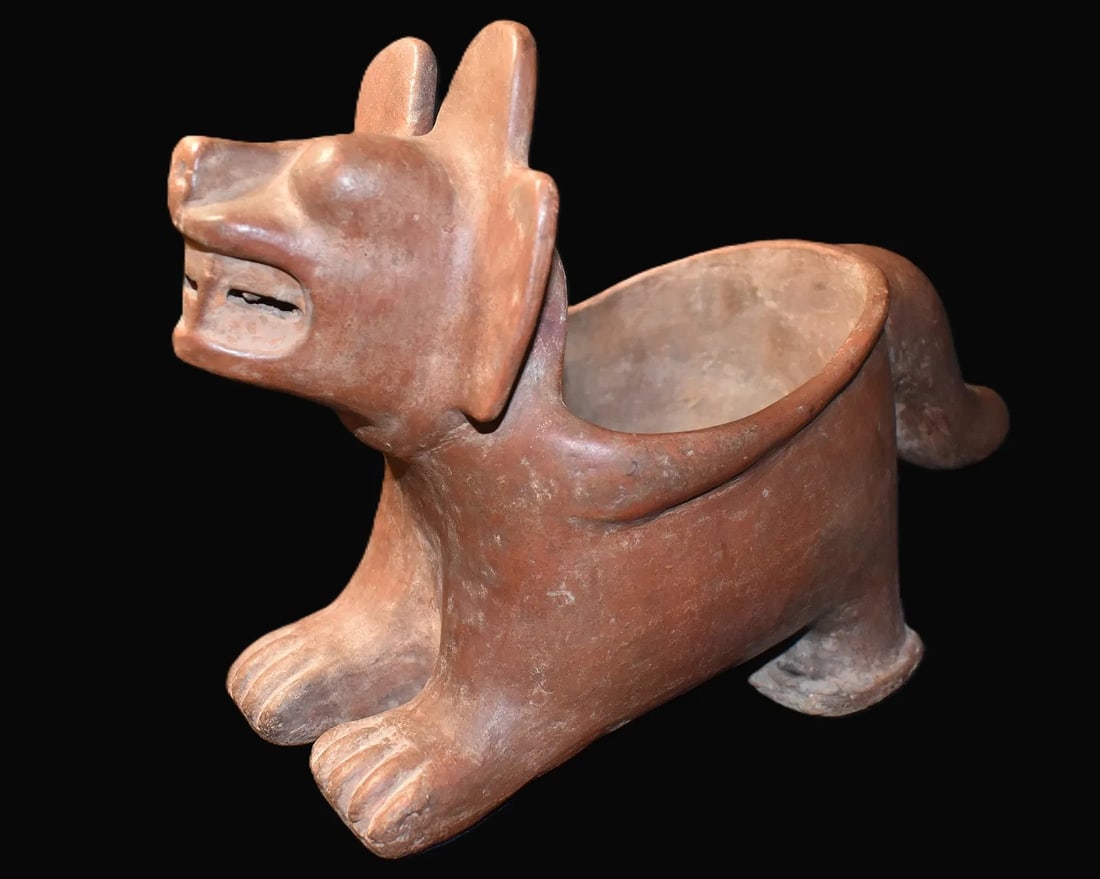 Pre-Columbian Tiahuanaco Culture Jaguar or God Figural Pot - 400 BCE to 1100 CE (1 of 10)