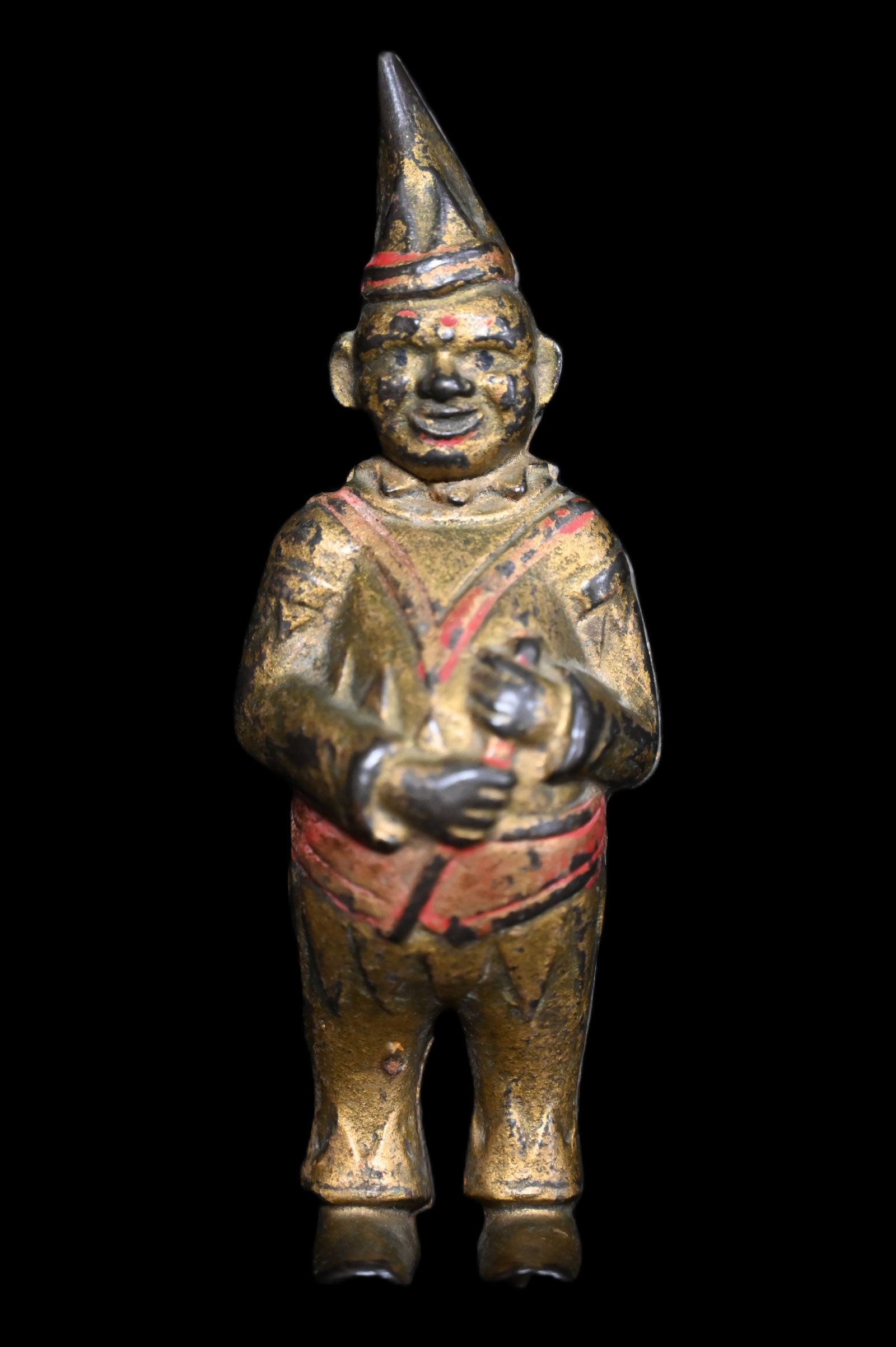 A.C. Williams 20th Century Circus Clown Cast Iron Still Bank 6 1/4" Tall early 1900's. (1 of 6)