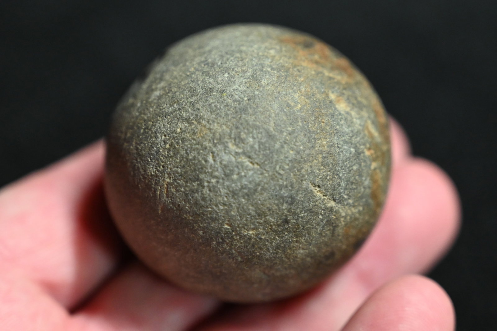 2" Stone Game Ball Found in Pettis Co. Missouri. (1 of 5)