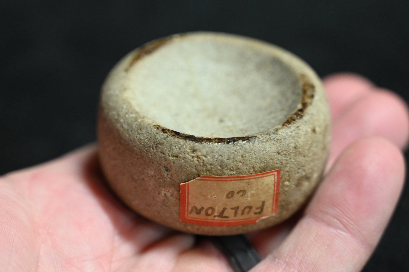 2 1/4" Jersey Bluff Discoidal Found in Fulton Co. Illinois Ex: Dean Downing, Brian Wrage (1 of 7)