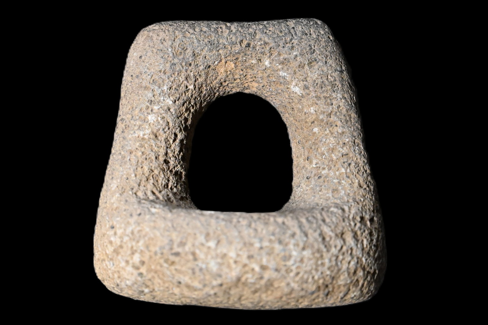 Ancient Hawaiian Kauai 4 1/2" Ring Poi Pounder.: Ancient Hawaiian Kauai 4 1/2" Ring Poi Pounder. Found in Kauai, Hawaii. Made from a basalt material. Poi is a traditional staple food in the Polynesian diet, made from taro. Traditional poi is produce