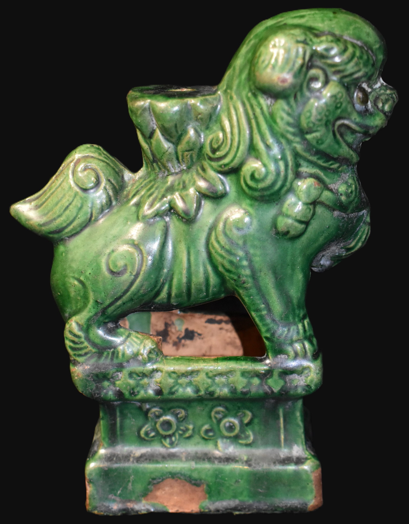 Chinese Green Glazed Architectural Guardian Beast, Late Qing / Republic Period (1 of 7)