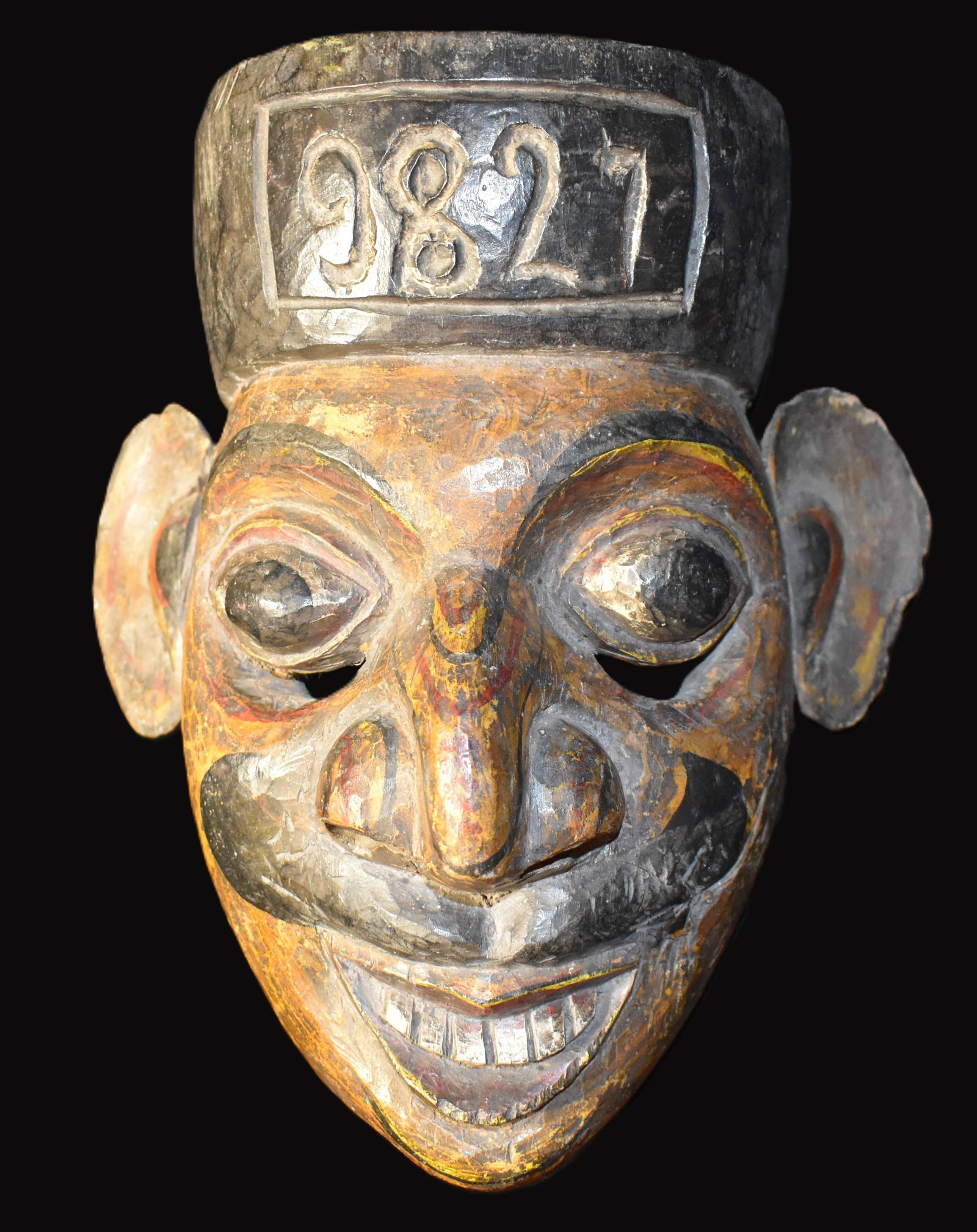 Mid-Century Peruvian Andean Carved Wooden Festival Mask (1 of 8)