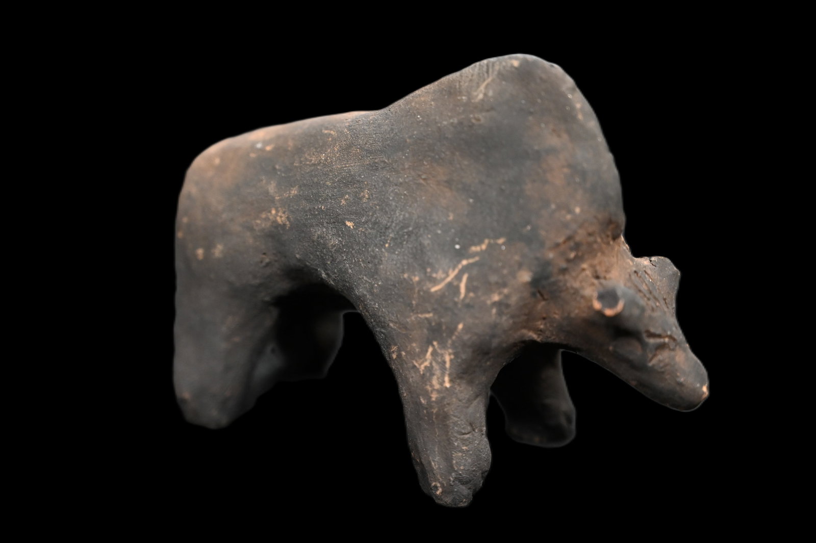 3 5/8" Bamana Boli power Figure from Mali. A sacred ritual object used to accumulate and control sp (1 of 6)