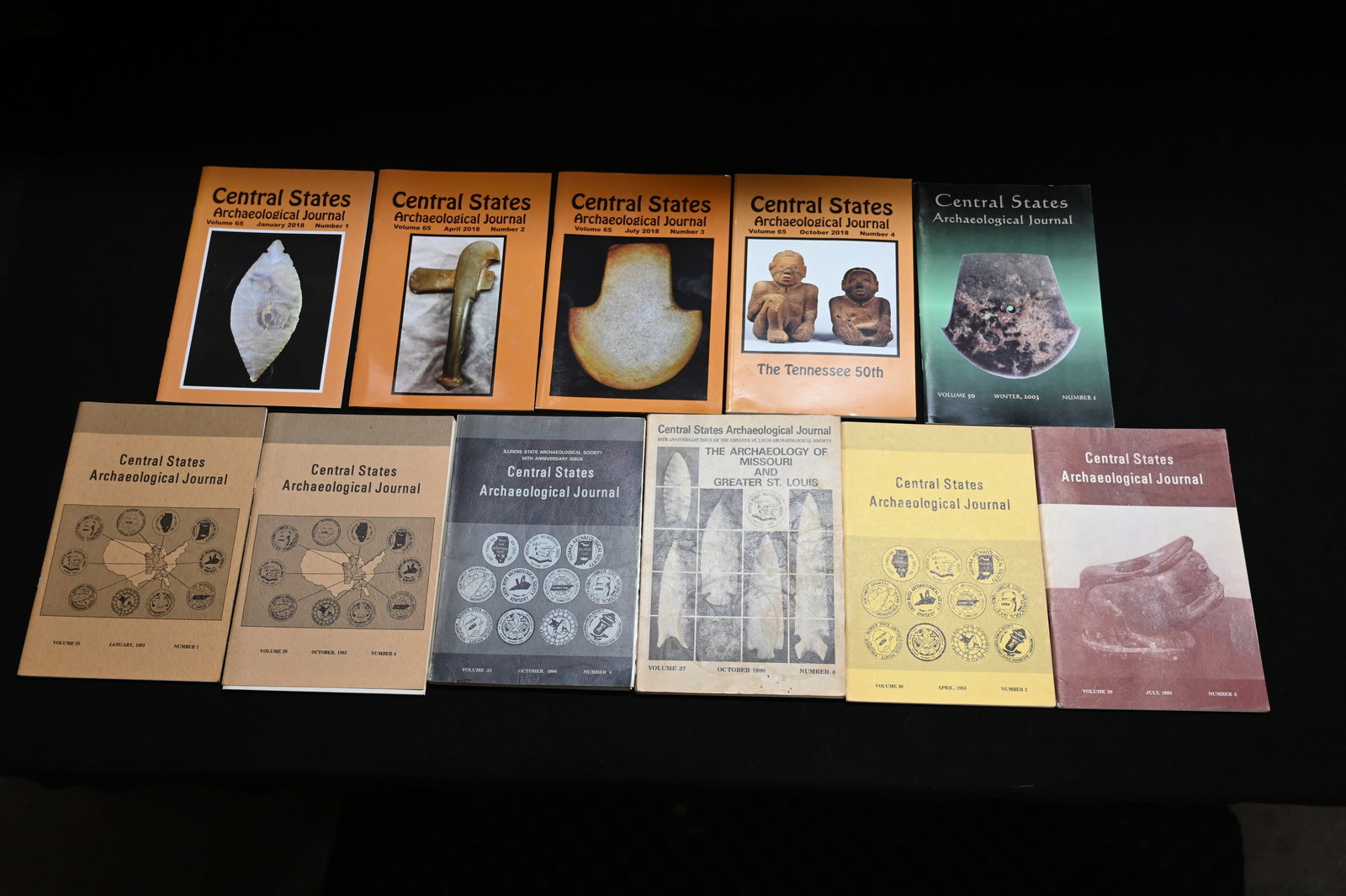 11 Central States Archaeological Journals 1982-2018 includes some Special Issues like 50th (1 of 6)