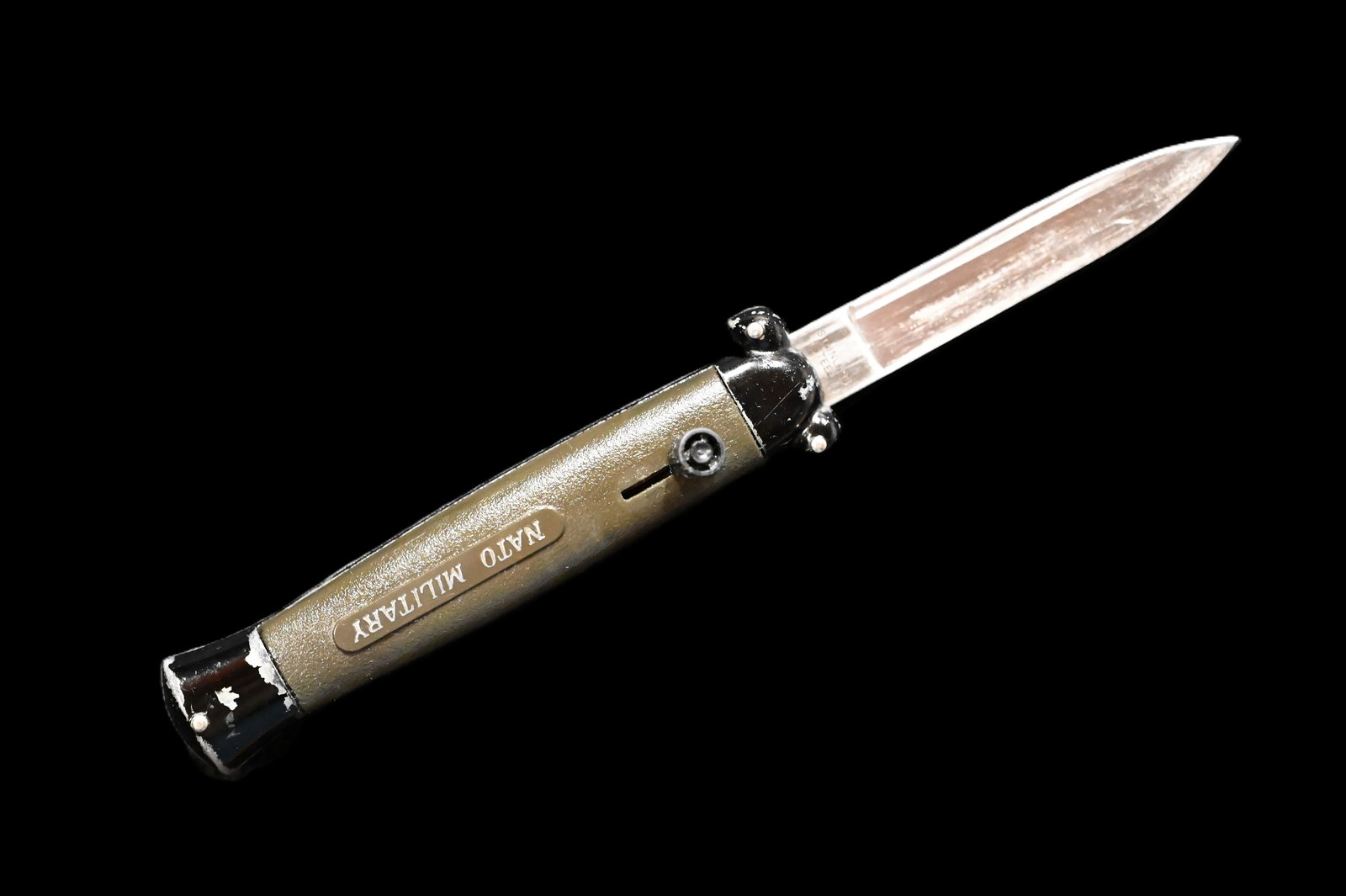 NATO Military OTF Switchblade Knife 3 1/4" blade. (1 of 8)