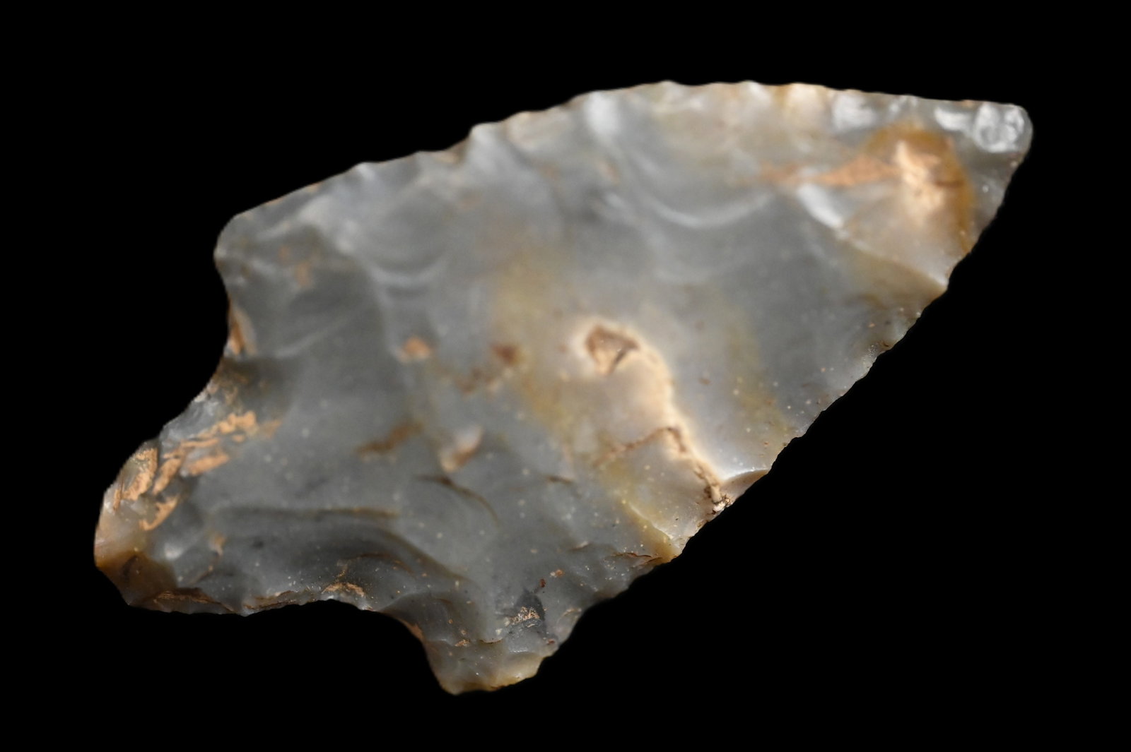 2 1/8" Adena Arrowhead Found in Indiana Ex: Phillip Potter Collection. (1 of 5)