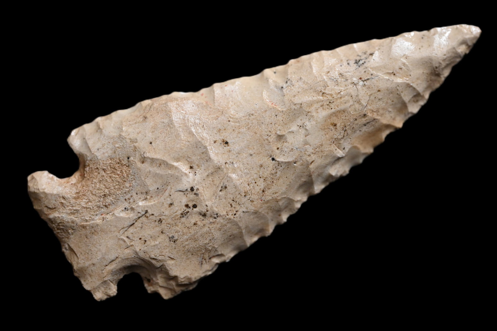 3 1/4" Meadowood Arrowhead Found in Indiana Ex: Phillip Potter Collection. (1 of 5)