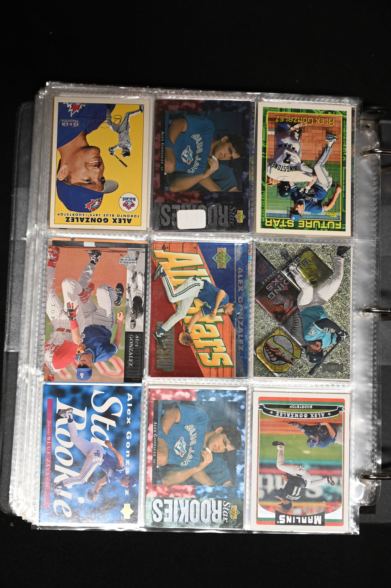 1980's-90's Baseball/Football Card Album with Approx. 55 pages. (1 of 10)