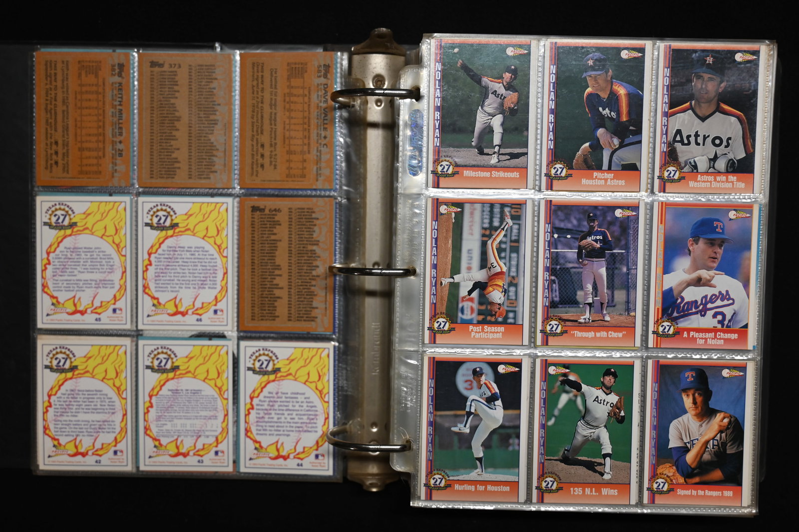1980's-90's Baseball Card Album with Approx. 65 pages. (1 of 6)