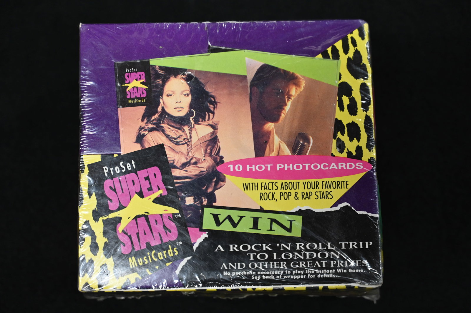 1991 Proset Super Stars Music Cards Factory Sealed Box of Packs. (1 of 4)