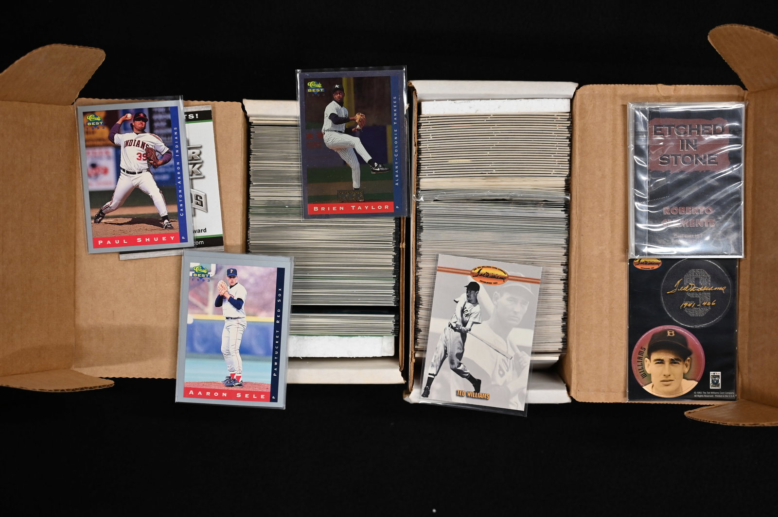 1993 Ted Williams and Classic Best Minor League Baseball Cards. (1 of 6)