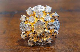 1.90CT raw Polki diamond ring sz7 (1 of 4)