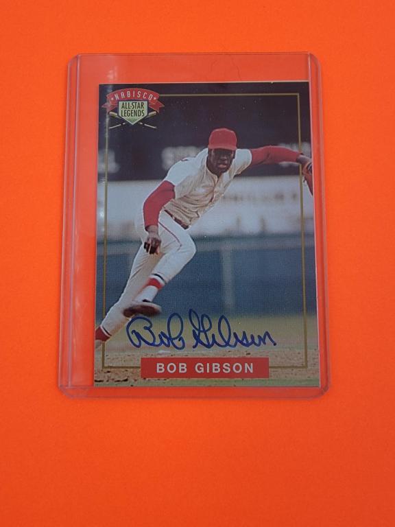 Bob Gibson. Bob Gibson 2017 Panini Donruss Auto Significant Signatures Gold Autograph /15. Excellent (1 of 2)