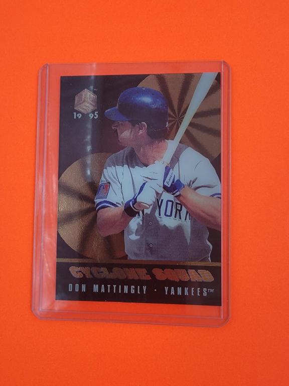 Don Mattingly. DON MATTINGLY INSERT YANKEES CYCLONE SQUAD 1995 CS11 BASEBALL CARD. Excellent: DON MATTINGLY INSERT YANKEES CYCLONE SQUAD 1995 CS11 BASEBALL CARD. Excellent Condition